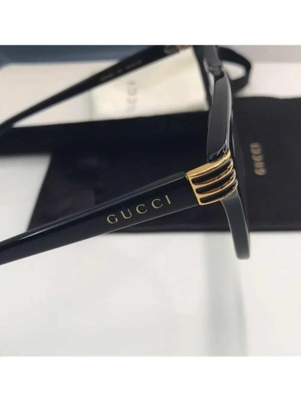 Gucci Square Eyeglasses GG0526O 001 Black 54mm 526